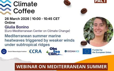 Webinar on Mediterranean summer Marine Heatwaves triggered by weaker winds under subtropical ridges