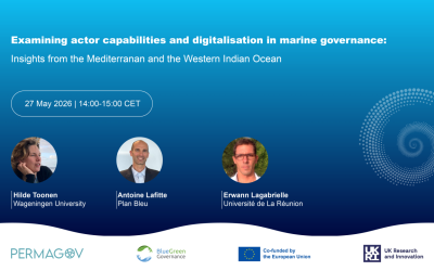 Examining actor capabilities and digitalization in marine governance: Insights from the Mediterranean and the Western Indian Ocean