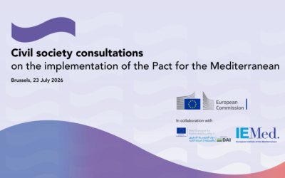 Civil society voices to shape the next phase of the Pact for the Mediterranean
